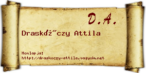 Draskóczy Attila névjegykártya